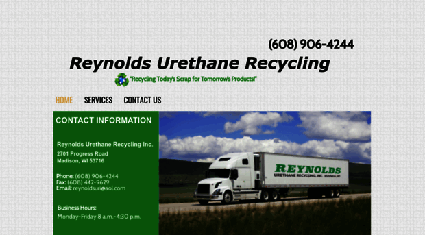 reynoldsurethanerecycling.com