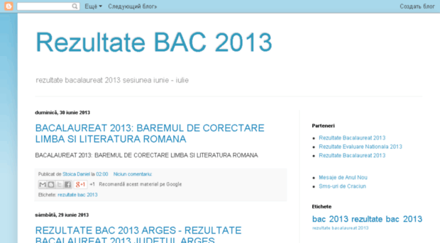 rezultatebac2013.com