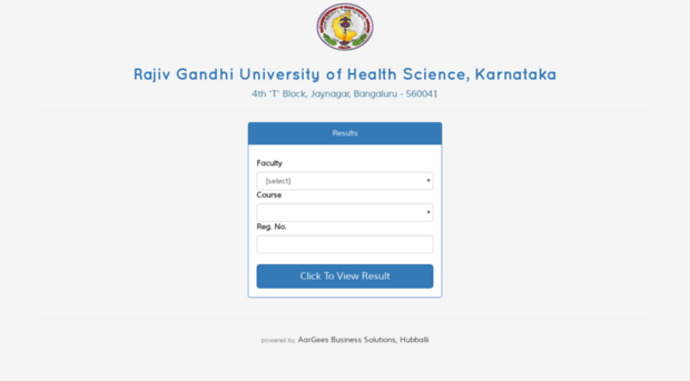 rguhsresults.eadminaargees.com