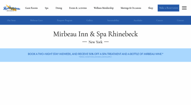 rhinebeck.mirbeau.com