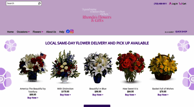 rhondasflowersva.com