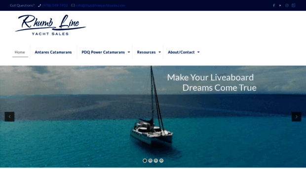 rhumblineyachtsales.com