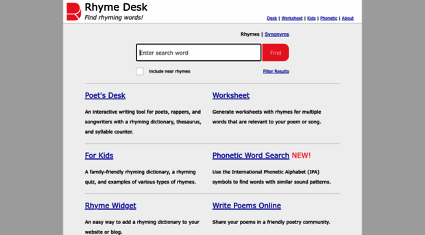 rhymedesk.com