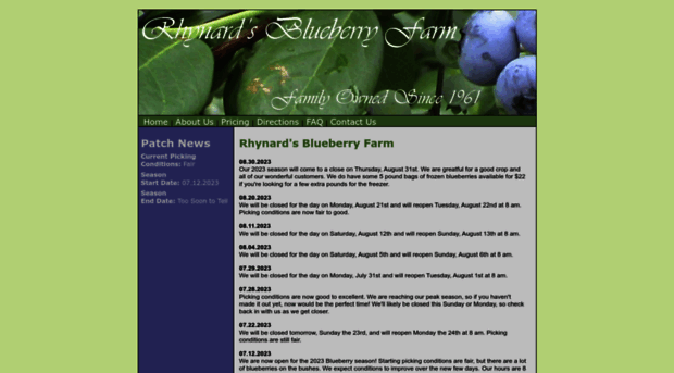 rhynardsblueberryfarm.com