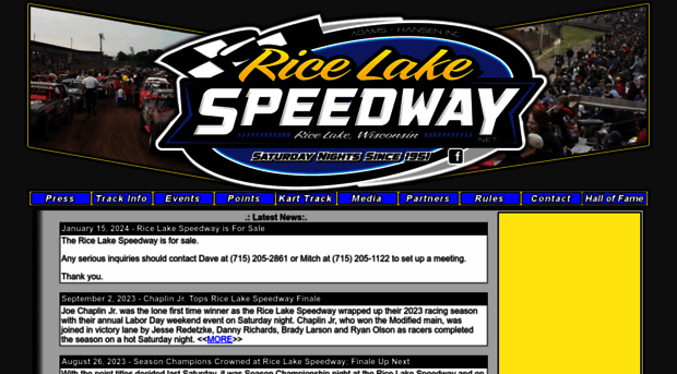 ricelakespeedway.net