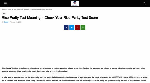 ricepuritytest.info
