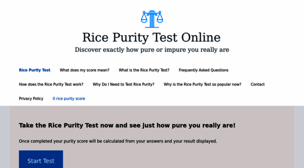 ricepuritytest.online - Rice Purity Test - Rice Purity Test