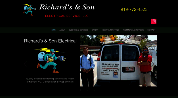 richardandsonelectrical.com