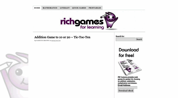 richgamesforlearning.com