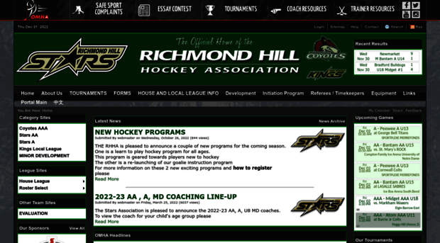 richmondhillhockey.com