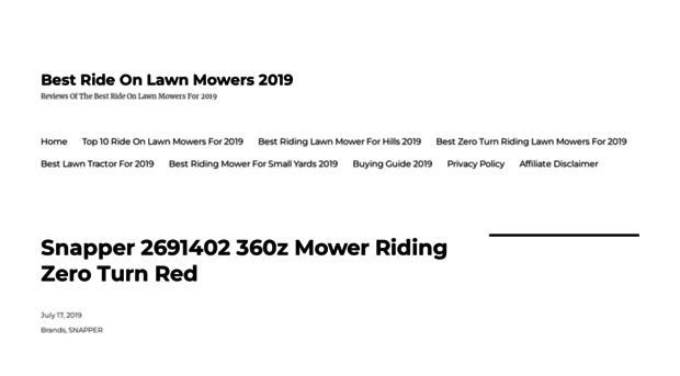 rideonlawnmowerreviews.com