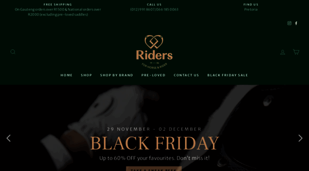 riderssaddlery.co.za