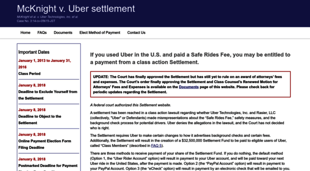 ridesharesettlement.com