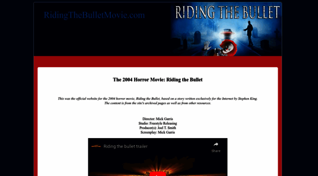 ridingthebulletmovie.com