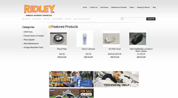 ridleymotorcycleparts.com