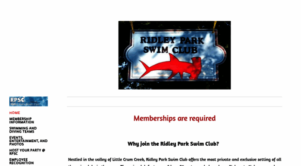 ridleyparkswimclub.com