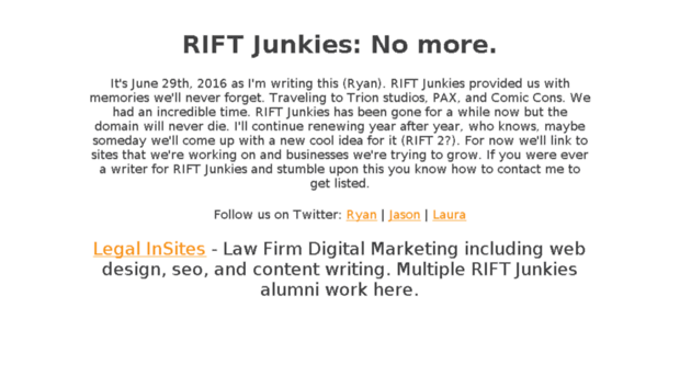 riftjunkies.com