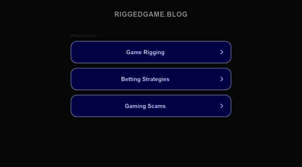 riggedgame.blog