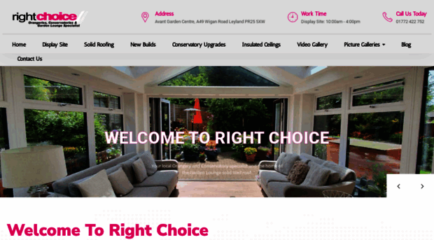 rightchoiceorangeries.com