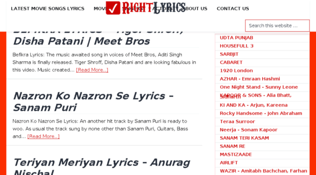 rightlyrics.com