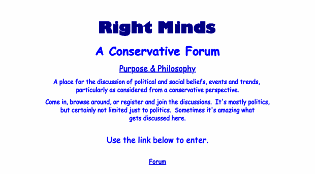 rightmindsforum.com