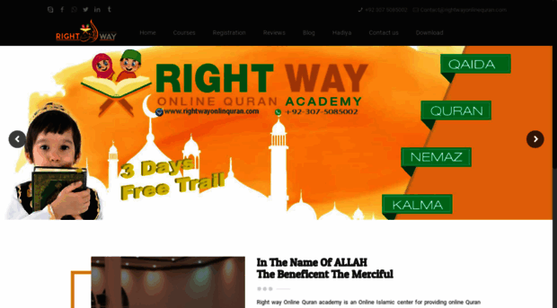 rightwayonlinequran.com