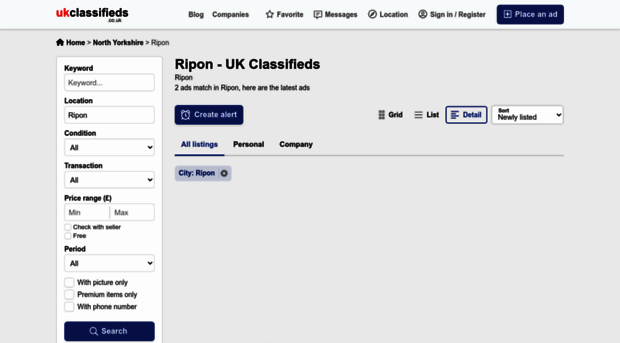 ripon.ukclassifieds.co.uk