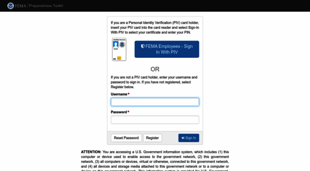 ris.preptoolkit.fema.gov - Sign in to PrepToolkit - Ris Prep Toolkit Fema