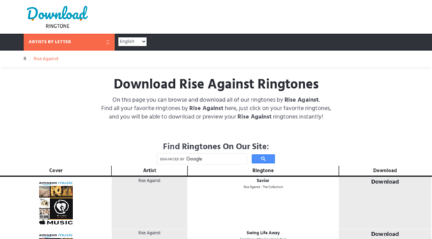 riseagainst.download-ringtone.com