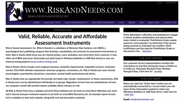 riskandneeds.com