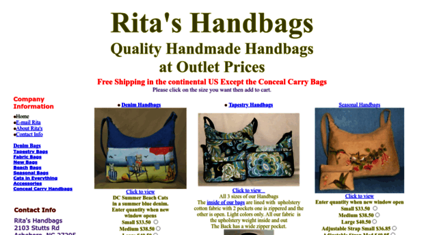 ritashandbags.com