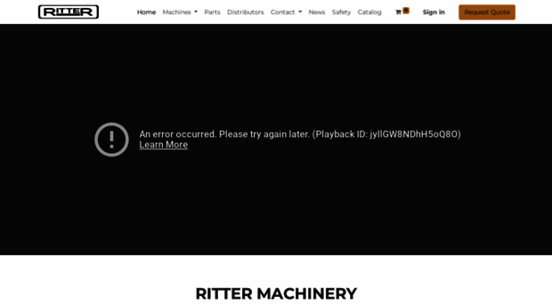 rittermachinerycompany.com