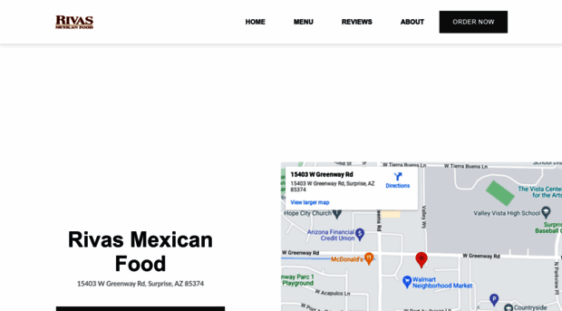 rivasmexicanfood.com