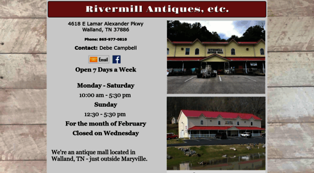 rivermillantiquesetc.com