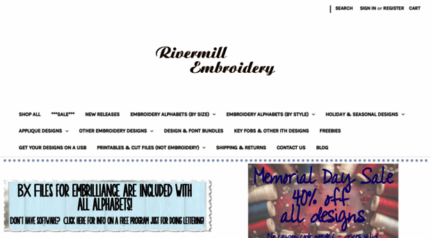 rivermillembroidery.com