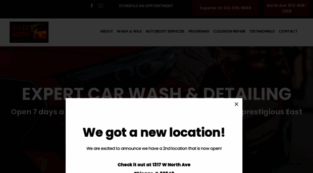 rivernorthhandcarwash.com