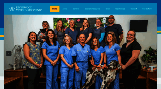 riverwoodveterinaryclinic.com