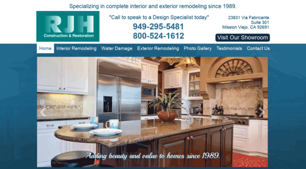 rjhconstructioncompany.com