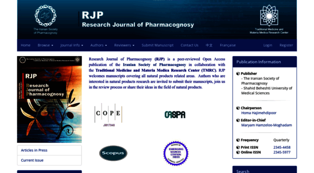 rjpharmacognosy.ir