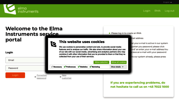 rma.elma-instruments.com