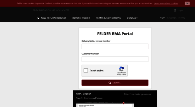 rma.felder-group.com