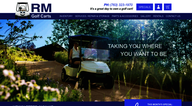 rmgolfcarts.com