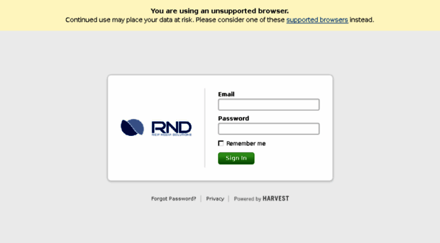 rndsoftware.harvestapp.com