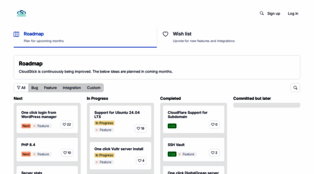 roadmap.cloudstick.io