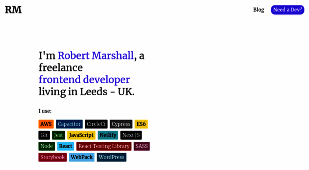 robertmarshall.dev