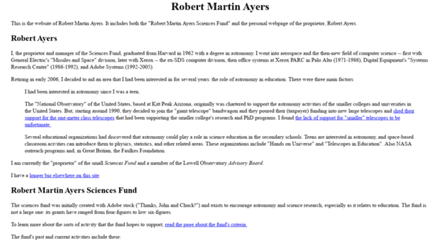 robertmartinayers.org