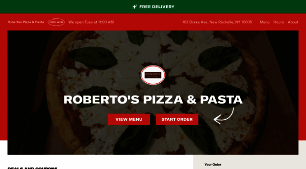 robertospizzapastamenu.com