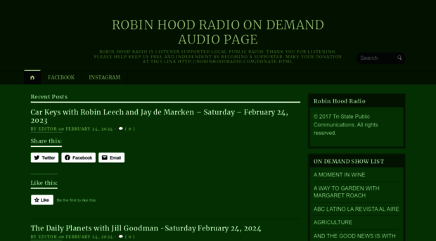 robinhoodradioondemand.com