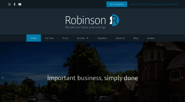 robinsonestateagents.co.uk