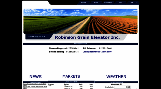 robinsongrainelevator.com